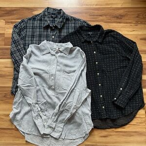 Madewell 3 shirt bundle L/XL
